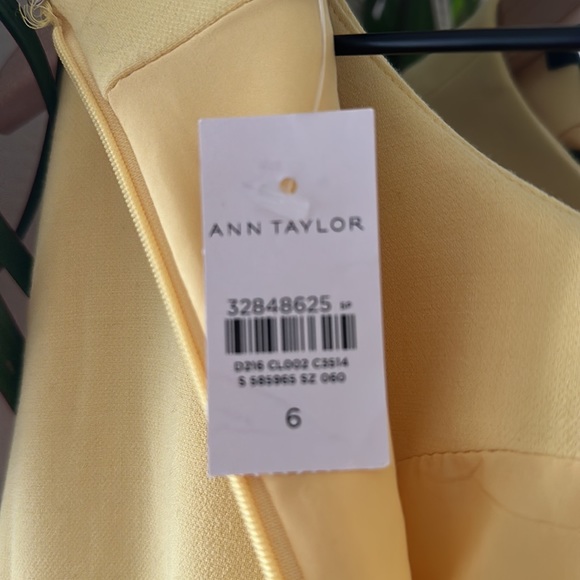 Yellow Spring Time Sheath Dress By Ann Taylor - Picture 5 of 5